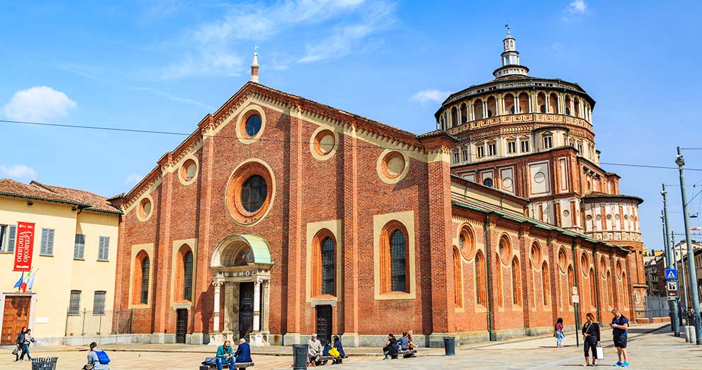 The Last Supper by Leonardo da Vinci in the Cenacolo Vinciano